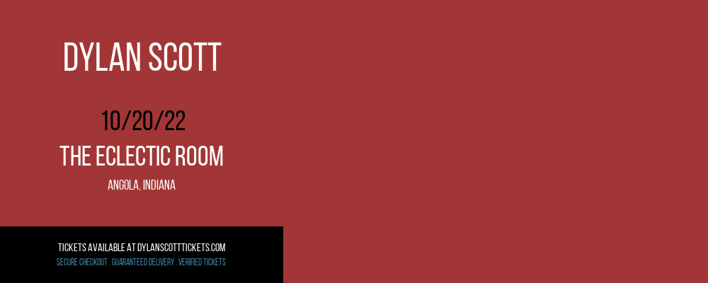 Dylan Scott at Dylan Scott Tickets tickets Dylan Scott at Dylan Scott Tickets