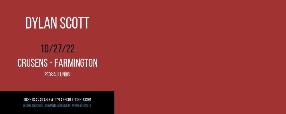 Dylan Scott at Dylan Scott Tickets tickets Dylan Scott at Dylan Scott Tickets